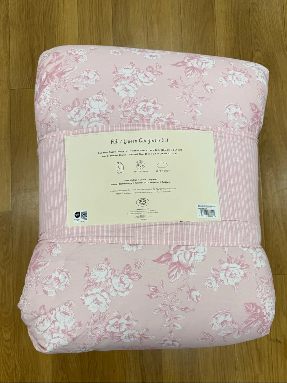 Laura Ashley Pink Floral Comforter Set